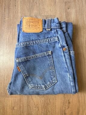 ✨RARE✨ Vintage 1991 Orange Tab Levi’s 604 W22 Straight Leg